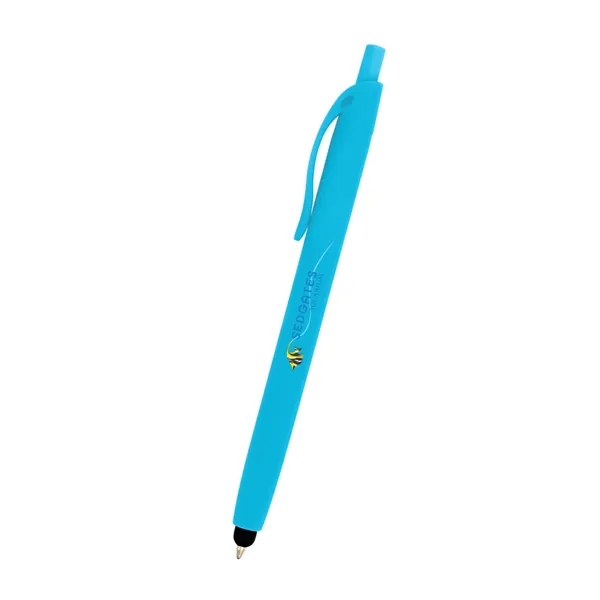 Zinnia Rubberized Pen With Stylus - Zinnia Rubberized Pen With Stylus - Image 17 of 19