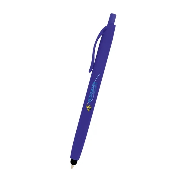 Zinnia Rubberized Pen With Stylus - Zinnia Rubberized Pen With Stylus - Image 18 of 19