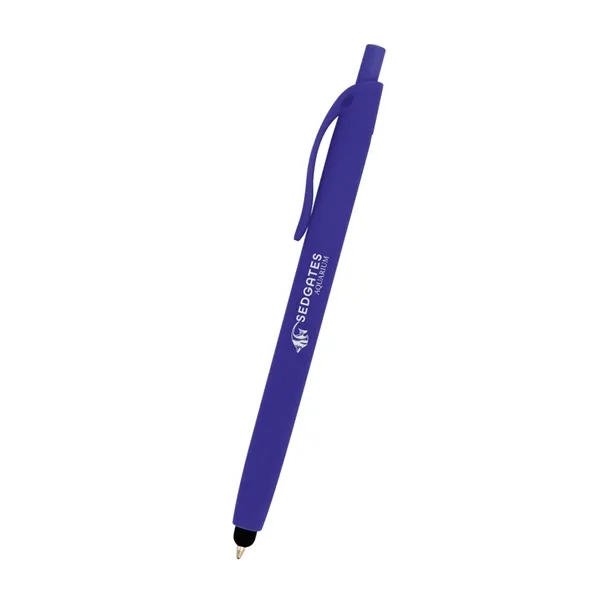 Zinnia Rubberized Pen With Stylus - Zinnia Rubberized Pen With Stylus - Image 19 of 19