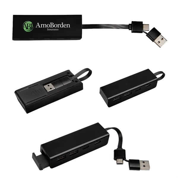 RABS Type-C & USB Hub With Phone Stand - RABS Type-C & USB Hub With Phone Stand - Image 7 of 12