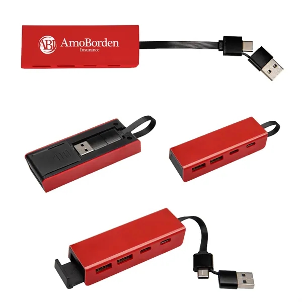 RABS Type-C & USB Hub With Phone Stand - RABS Type-C & USB Hub With Phone Stand - Image 10 of 12