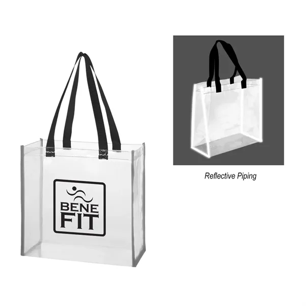 Reflective Shopper Clear EVA Reflective Tote Bag - Reflective Shopper Clear EVA Reflective Tote Bag - Image 0 of 1