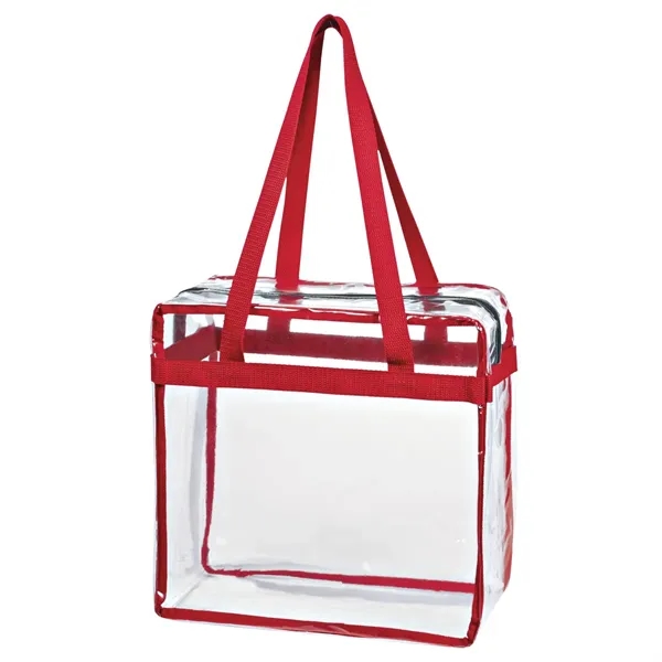 Clear EVA Tote Bag With Zipper - Clear EVA Tote Bag With Zipper - Image 5 of 6