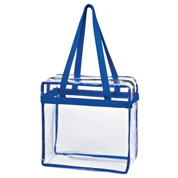 Clear EVA Tote Bag With Zipper - Clear EVA Tote Bag With Zipper - Image 6 of 6