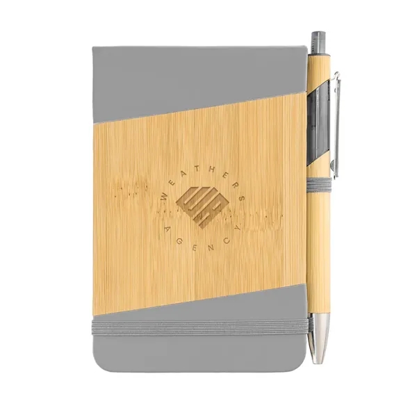 Bamboo Look Jotter & Pen - Bamboo Look Jotter & Pen - Image 1 of 10