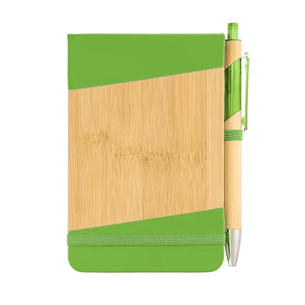 Bamboo Look Jotter & Pen - Bamboo Look Jotter & Pen - Image 2 of 10