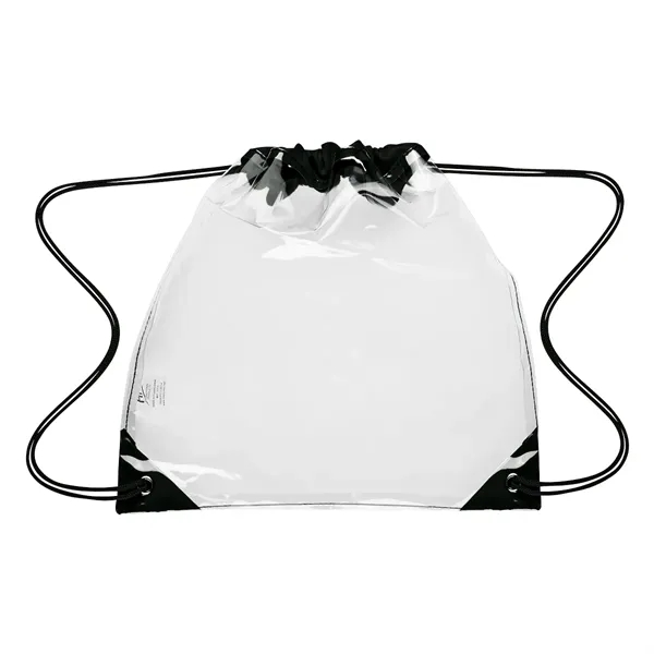 Touchdown Clear EVA Drawstring Backpack - Touchdown Clear EVA Drawstring Backpack - Image 1 of 10