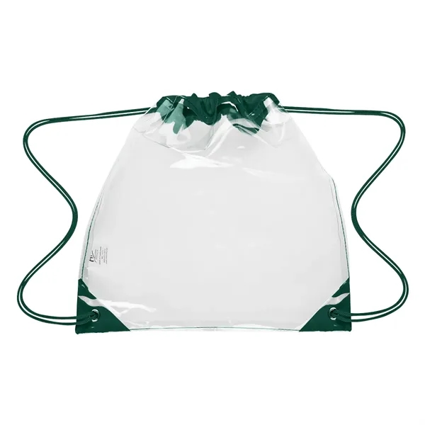 Touchdown Clear EVA Drawstring Backpack - Touchdown Clear EVA Drawstring Backpack - Image 3 of 10