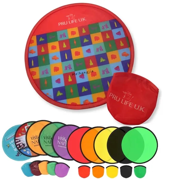 Folding Nylon Disc Fan W/ Pouch - Folding Nylon Disc Fan W/ Pouch - Image 0 of 11