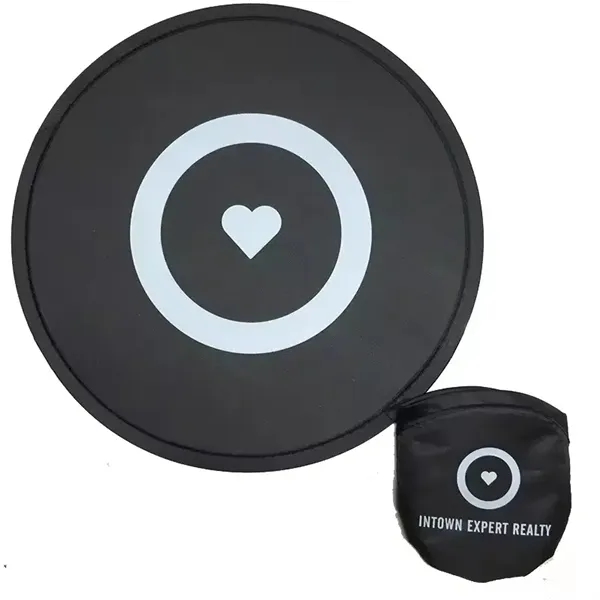 Folding Nylon Disc Fan W/ Pouch - Folding Nylon Disc Fan W/ Pouch - Image 2 of 11
