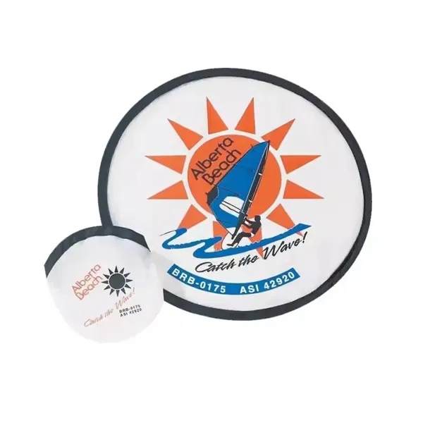 Folding Nylon Disc Fan W/ Pouch - Folding Nylon Disc Fan W/ Pouch - Image 4 of 11