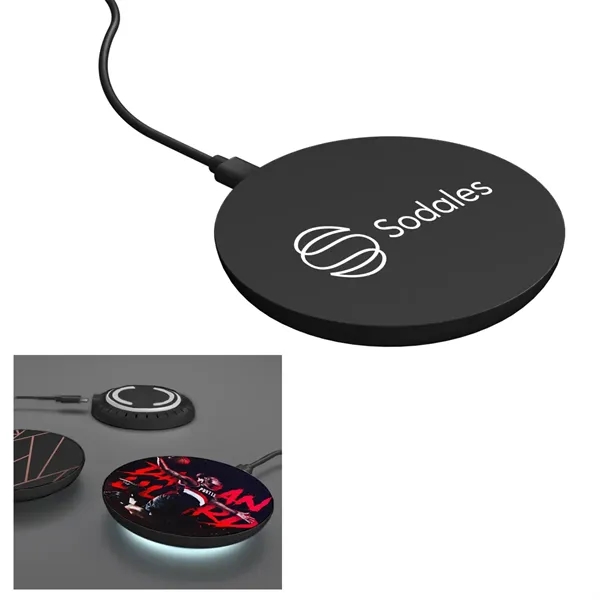 Custom 15W Wireless Charger With LED Light