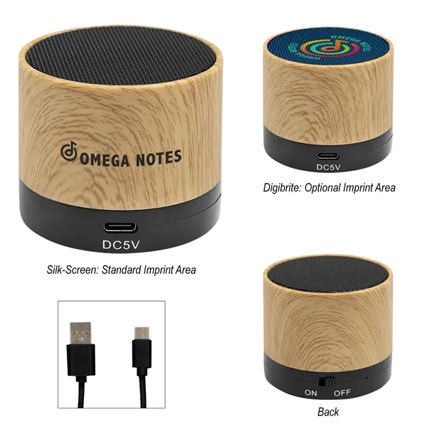 Custom Allegro Wood Grain Wireless Speaker 2.0