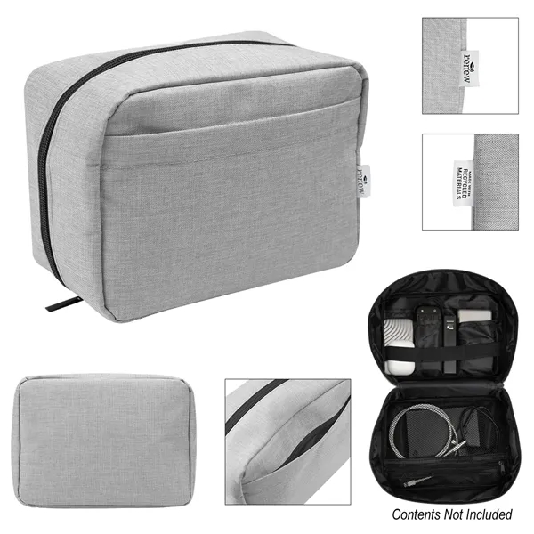 Custom Habitat rPET Heathered Tech Pouch