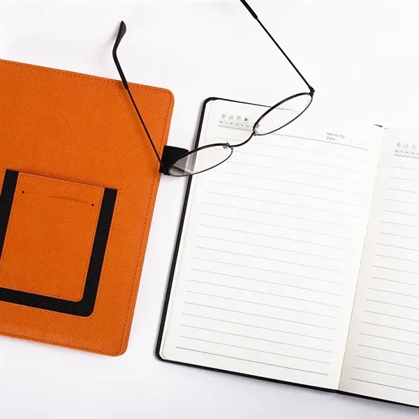 Journal Notebook with pocket, 160 Pages, 5.9 x 8.26 - Journal Notebook with pocket, 160 Pages, 5.9 x 8.26 - Image 1 of 1