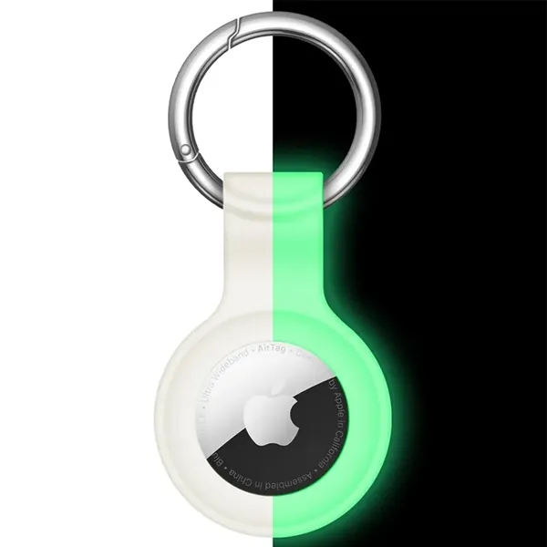 Glow-in-the-dark Silicone AirTag Key Ring - Glow-in-the-dark Silicone AirTag Key Ring - Image 0 of 2