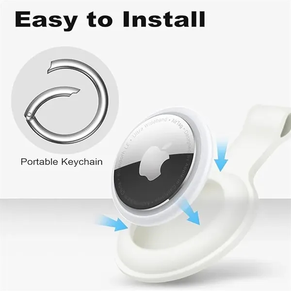 Glow-in-the-dark Silicone AirTag Key Ring - Glow-in-the-dark Silicone AirTag Key Ring - Image 1 of 2