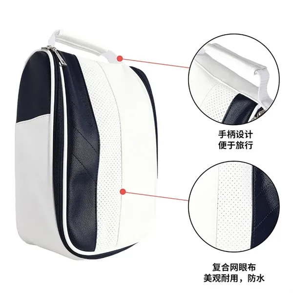 PU Golf Shoe Bag - PU Golf Shoe Bag - Image 2 of 2