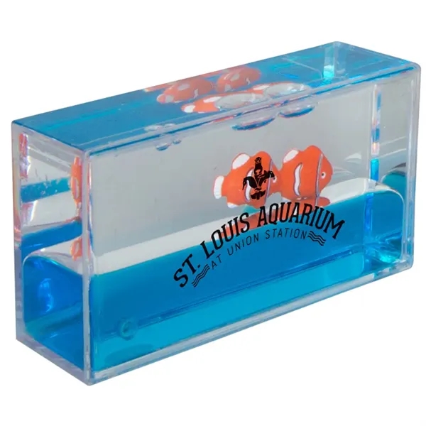 Mini Clownfish Liquid Wave Paperweight - Mini Clownfish Liquid Wave Paperweight - Image 3 of 4