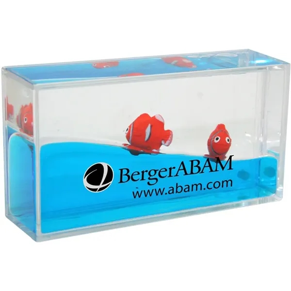 Mini Clownfish Liquid Wave Paperweight - Mini Clownfish Liquid Wave Paperweight - Image 4 of 4