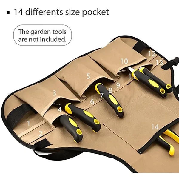 Waterproof Garden Tool Apron With Pockets - Waterproof Garden Tool Apron With Pockets - Image 2 of 4