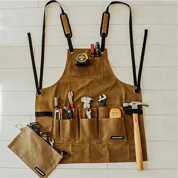 Waterproof Garden Tool Apron With Pockets - Waterproof Garden Tool Apron With Pockets - Image 3 of 4