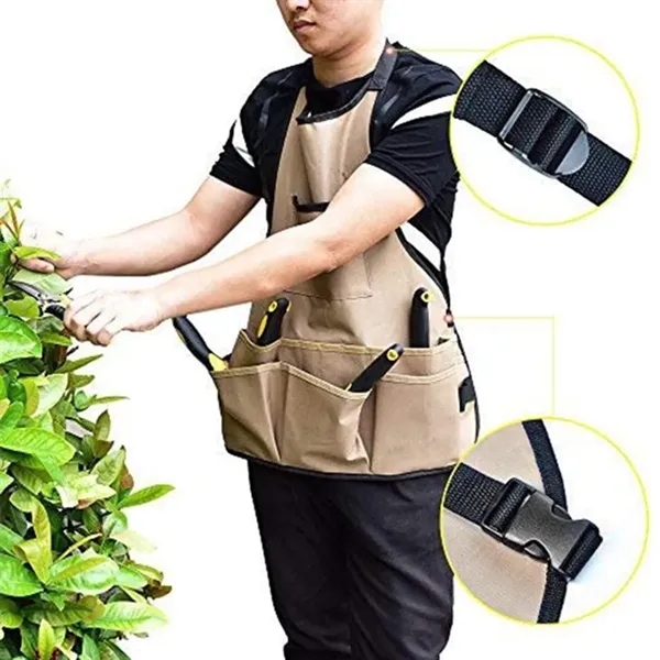 Waterproof Garden Tool Apron With Pockets - Waterproof Garden Tool Apron With Pockets - Image 4 of 4