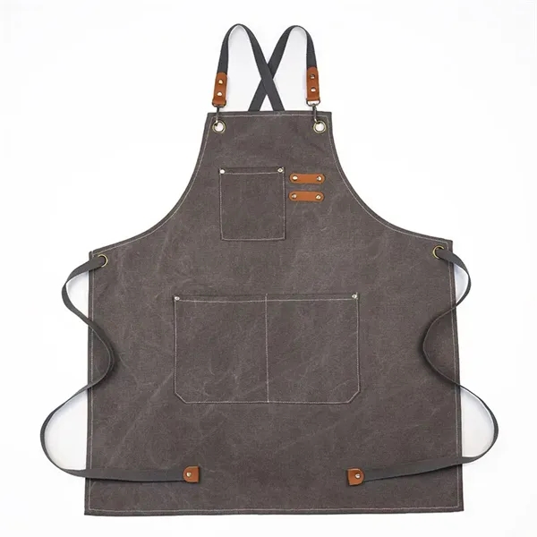 Adjustable Denim Bib Apron - Adjustable Denim Bib Apron - Image 1 of 6
