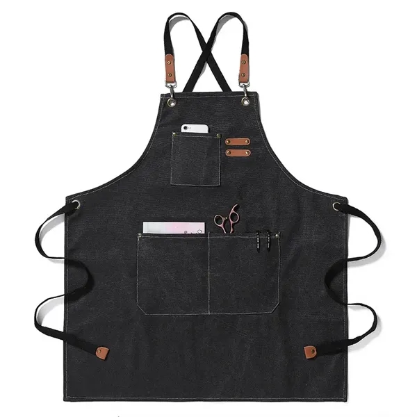 Adjustable Denim Bib Apron - Adjustable Denim Bib Apron - Image 2 of 6