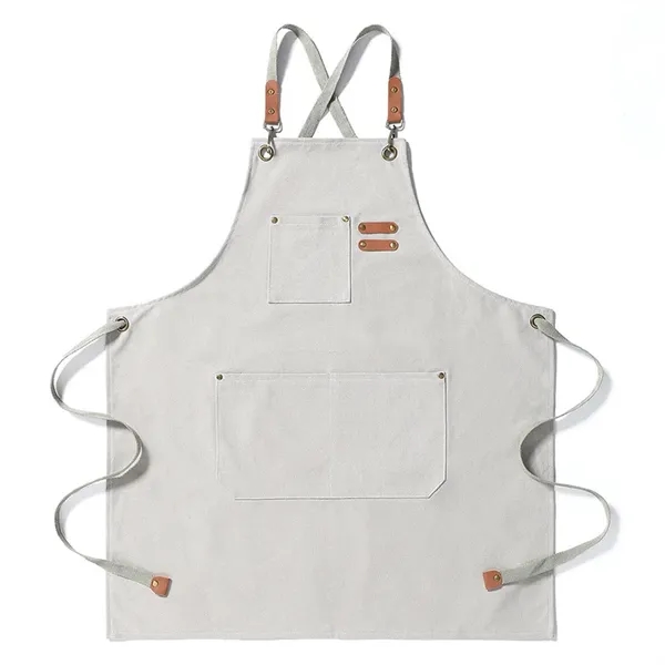Adjustable Denim Bib Apron - Adjustable Denim Bib Apron - Image 4 of 6