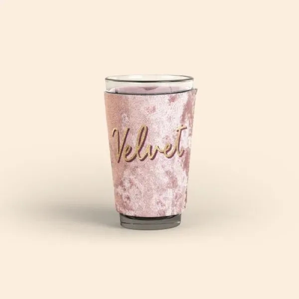 PINT GLASS SLEEVE - VELVET NEOPRENE - PINT GLASS SLEEVE - VELVET NEOPRENE - Image 1 of 4