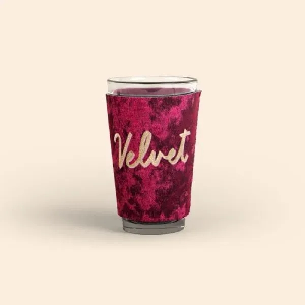 PINT GLASS SLEEVE - VELVET NEOPRENE - PINT GLASS SLEEVE - VELVET NEOPRENE - Image 2 of 4