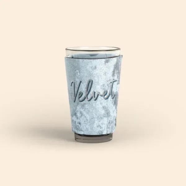 PINT GLASS SLEEVE - VELVET NEOPRENE - PINT GLASS SLEEVE - VELVET NEOPRENE - Image 3 of 4
