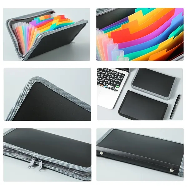 A6 Zipper Rainbow Bill Organizer Documents Storage - A6 Zipper Rainbow Bill Organizer Documents Storage - Image 3 of 3
