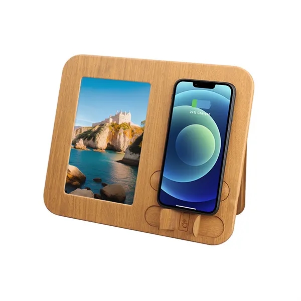 Wireless Charger w/ Picture Frame Charging Station - Wireless Charger w/ Picture Frame Charging Station - Image 2 of 8