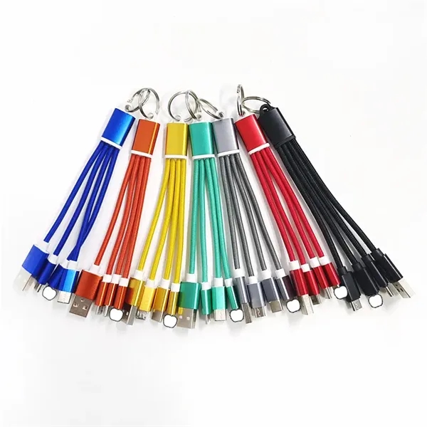 Keychain Charger 3 in 1 Usb Cable - Keychain Charger 3 in 1 Usb Cable - Image 1 of 5