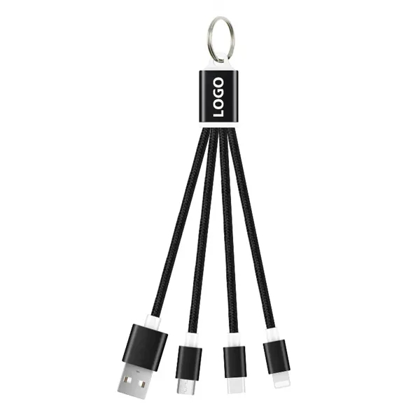 Keychain Charger 3 in 1 Usb Cable - Keychain Charger 3 in 1 Usb Cable - Image 3 of 5