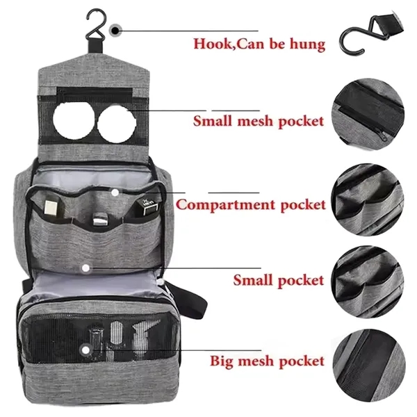 Travel Hanging Toiletry Bag - Travel Hanging Toiletry Bag - Image 1 of 14