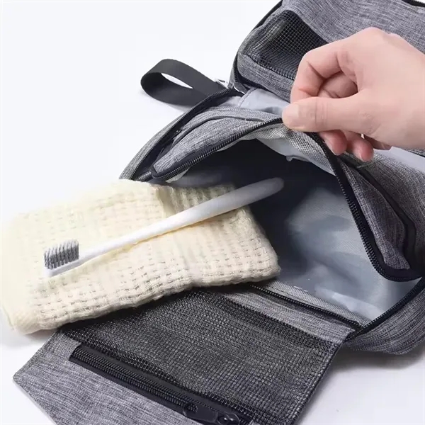 Travel Hanging Toiletry Bag - Travel Hanging Toiletry Bag - Image 3 of 14