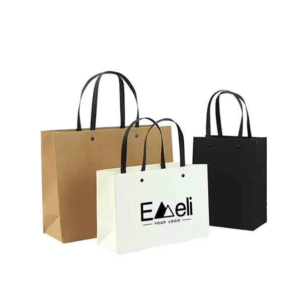 Solid Color Custom Riveted Gift Paper Bag Publicity Printing - Solid Color Custom Riveted Gift Paper Bag Publicity Printing - Image 0 of 1