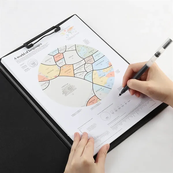 Office Business Leather A4 Clip File Folder Folio Clipboard - Office Business Leather A4 Clip File Folder Folio Clipboard - Image 2 of 4