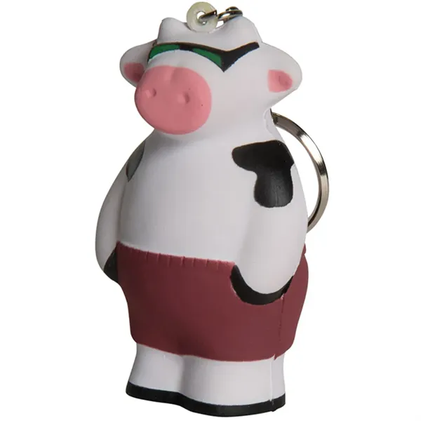Cool Beach Cow Keyring Stress Reliever