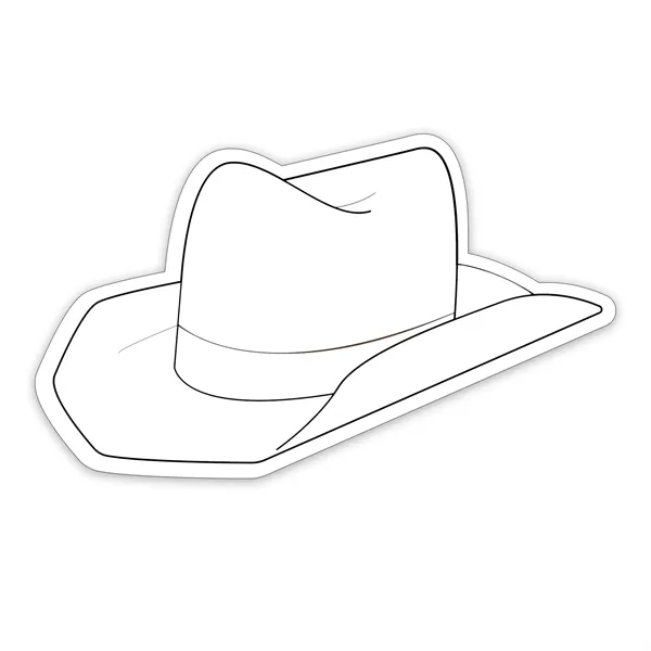 Cowboy Hat Shaped NoteKeeper™ Magnet 20 mil - Cowboy Hat Shaped NoteKeeper™ Magnet 20 mil - Image 2 of 4