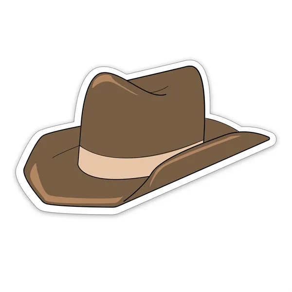 Cowboy Hat Shaped NoteKeeper™ Magnet 20 mil - Cowboy Hat Shaped NoteKeeper™ Magnet 20 mil - Image 1 of 4