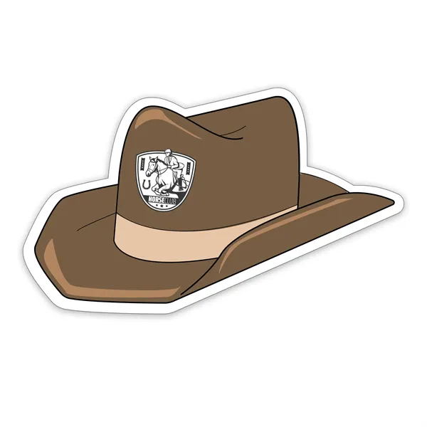 Cowboy Hat Shaped NoteKeeper™ Magnet 35 mil - Cowboy Hat Shaped NoteKeeper™ Magnet 35 mil - Image 0 of 4