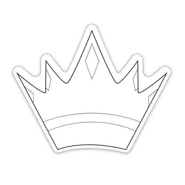 Crown Shaped NoteKeeper™ Magnet 20 mil - Crown Shaped NoteKeeper™ Magnet 20 mil - Image 2 of 3