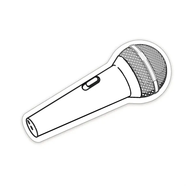 Microphone Shaped NoteKeeper™ Magnet 20 mil - Microphone Shaped NoteKeeper™ Magnet 20 mil - Image 2 of 4