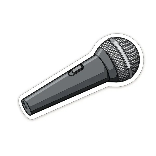 Microphone Shaped NoteKeeper™ Magnet 20 mil - Microphone Shaped NoteKeeper™ Magnet 20 mil - Image 1 of 4