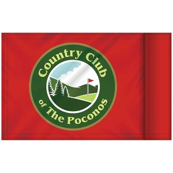 6" x 8" Double Sided Golf Flag with Tube - 6" x 8" Double Sided Golf Flag with Tube - Image 3 of 11