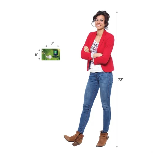 6" x 8" Double Sided Golf Flag with Tube - 6" x 8" Double Sided Golf Flag with Tube - Image 8 of 11